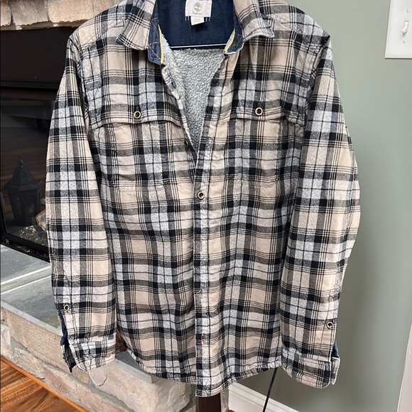 Timberland Other - Timberland Plaid Sherpa-Lined Flannel Shirt jacket. Heavy weight. Front pockets.